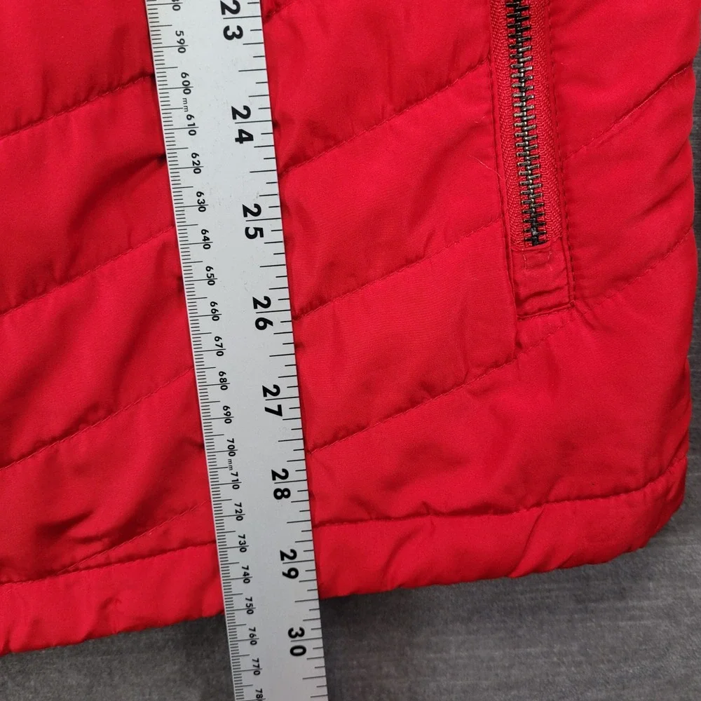 Colosseum‎ Ohio State Buckeyes Mens Large Red Gray Hybrid Puffer Hoodie Jacket